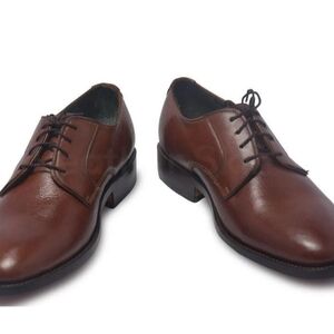 Oxford Rich Brown Leather Men's Derbys